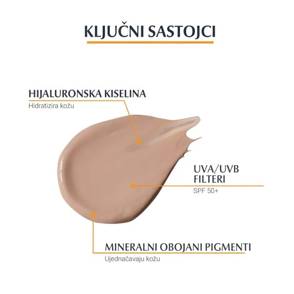 Eucerin SUN tonirana krema za lice sa SPF50 svijetla nijansa - Image 4