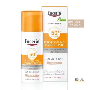 Eucerin SUN tonirana krema za lice sa SPF50